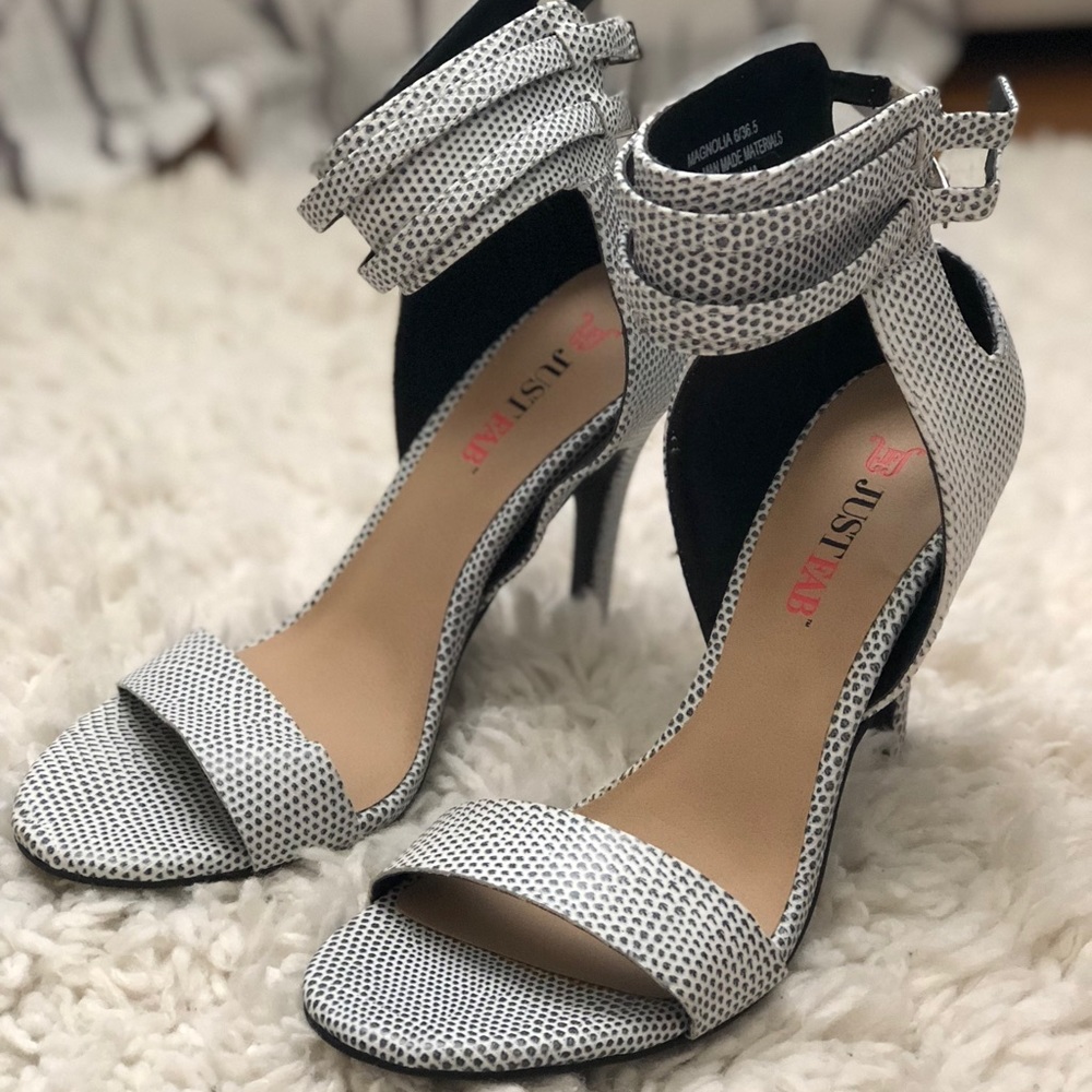 JustFab Ankle Strap Heel
